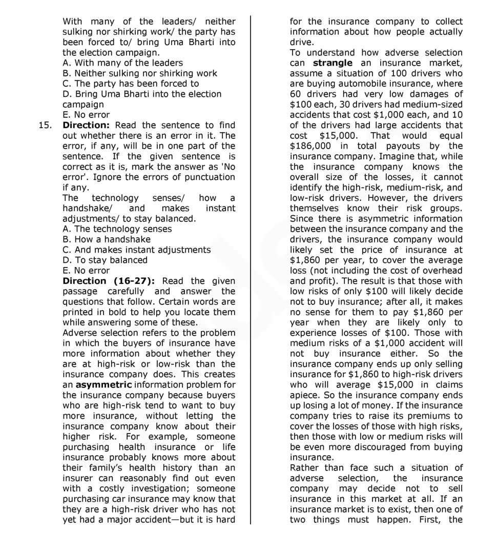 LIC AAO Exam Previous Year Question Paper With Answer 2016 - Page 4