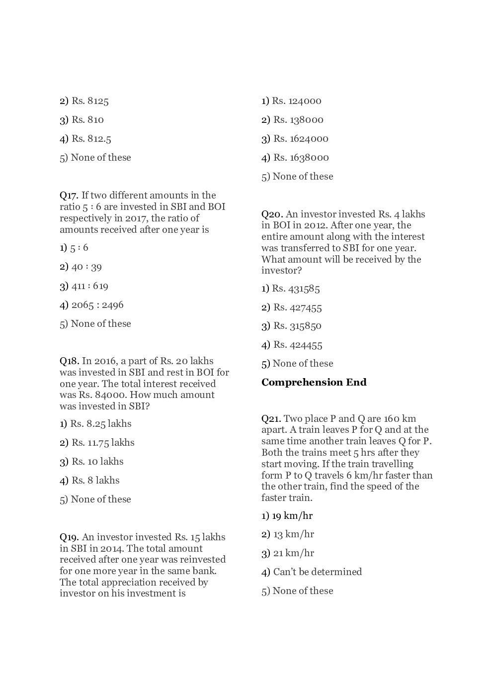 LIC AAO Exam Previous Year Question Paper With Answer 2019 - Page 5