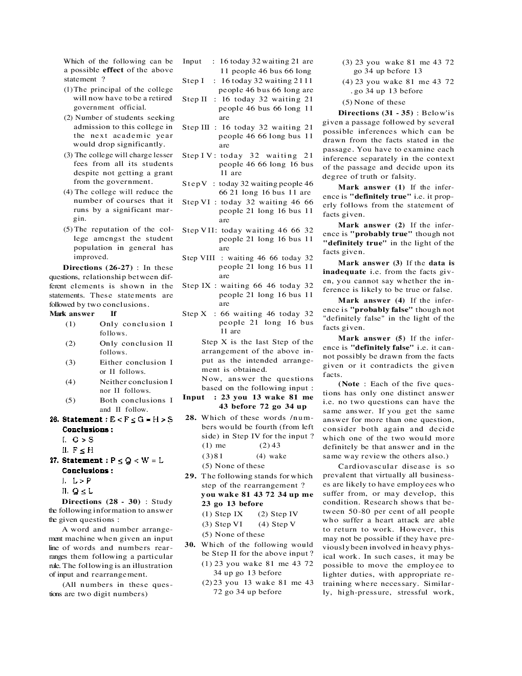 IBPS SO Question Paper With Answer 2014 - Page 5