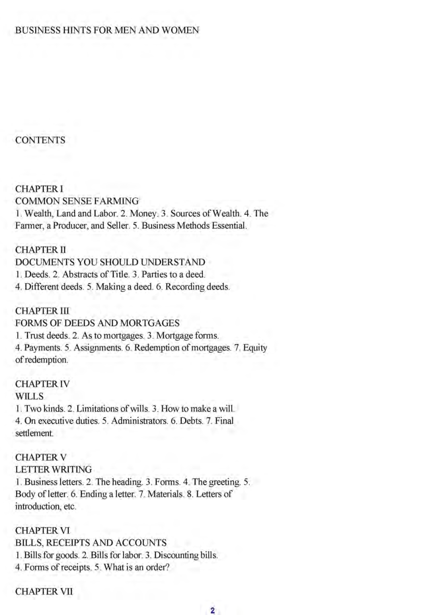 Business Hints For Men And Women - Page 2