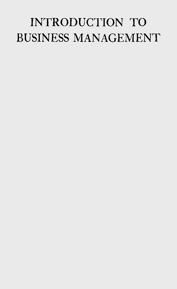 Introduction To Business Management - Page 1