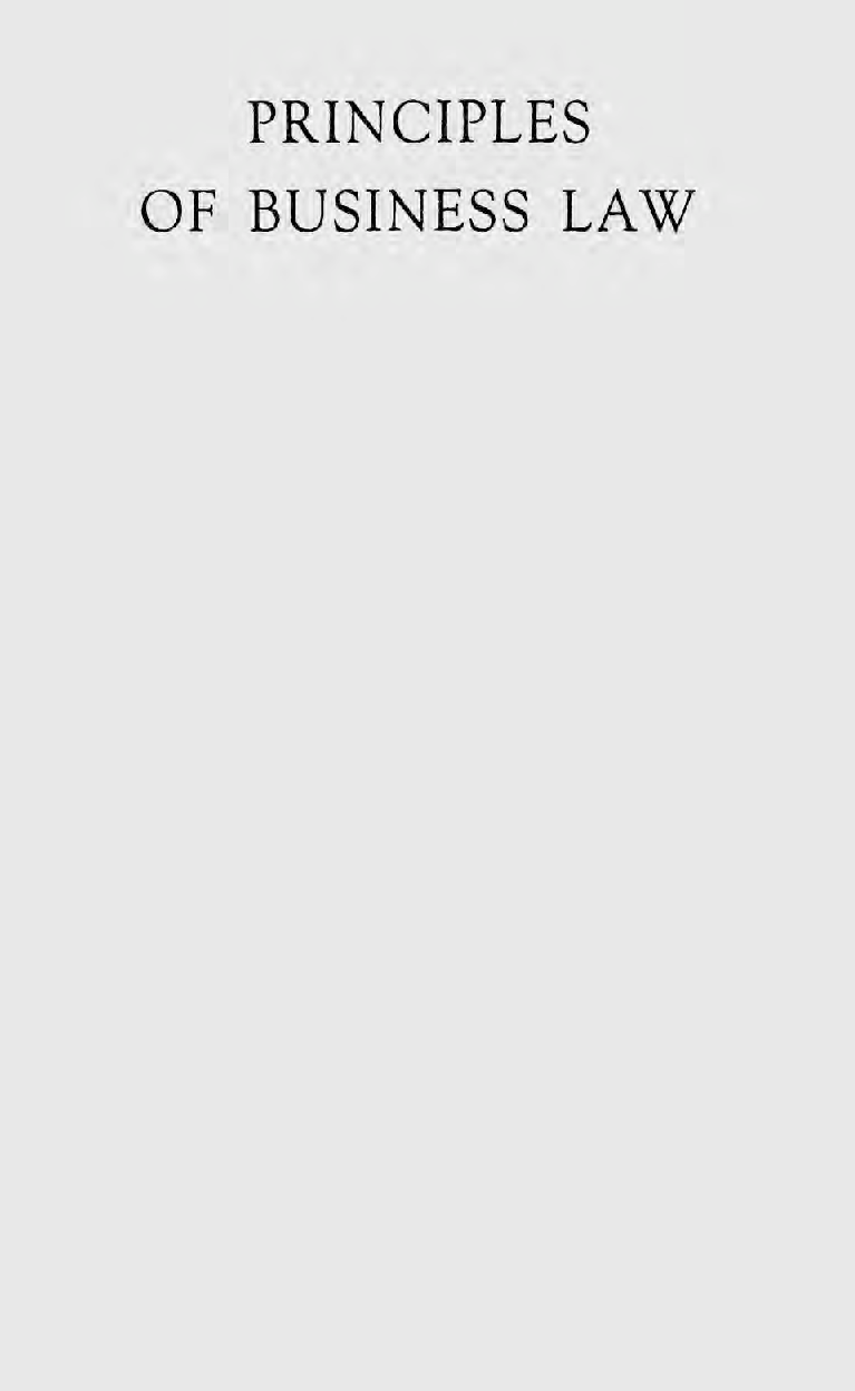 Principles Of Business Law - Page 1