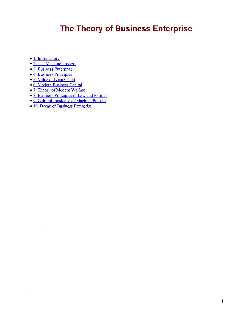 The Theory Of Business Enterprise - Page 2