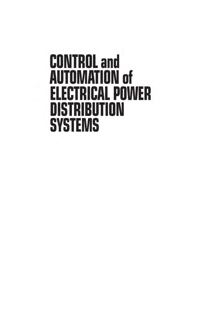 Control And Automation Of Electrical Power Distribution Systems - Page 2
