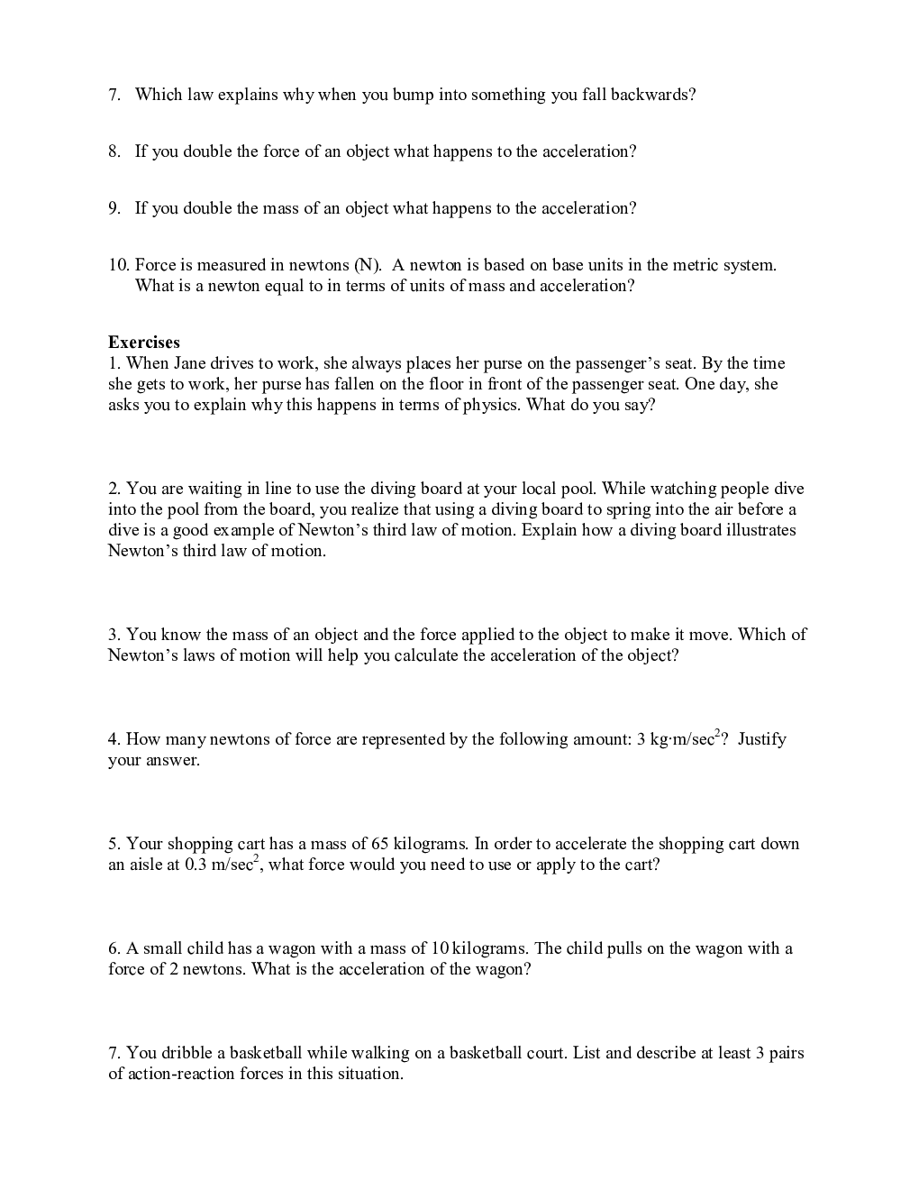 CBSE Study Material For Class-XI Laws Of Motion (Physics) - Page 3