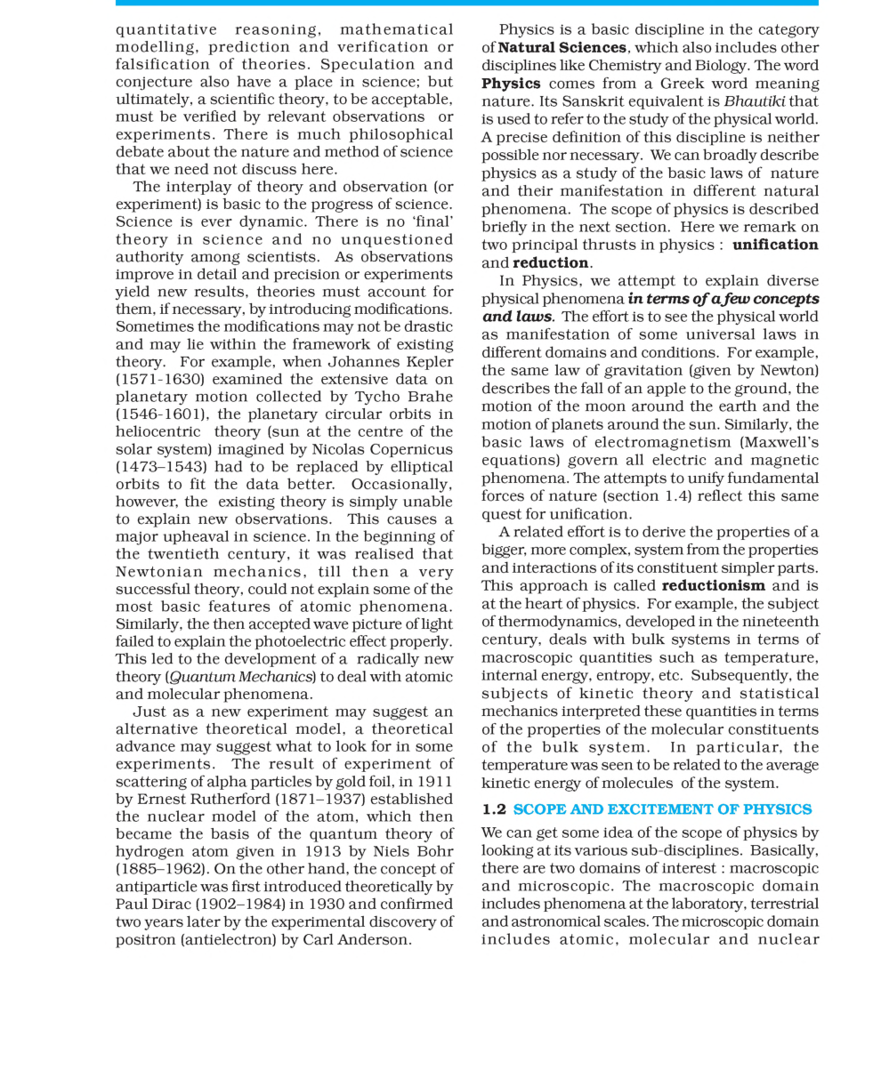 CBSE Study Material For Class-XI Physical World And Measurement (Physics) - Page 3