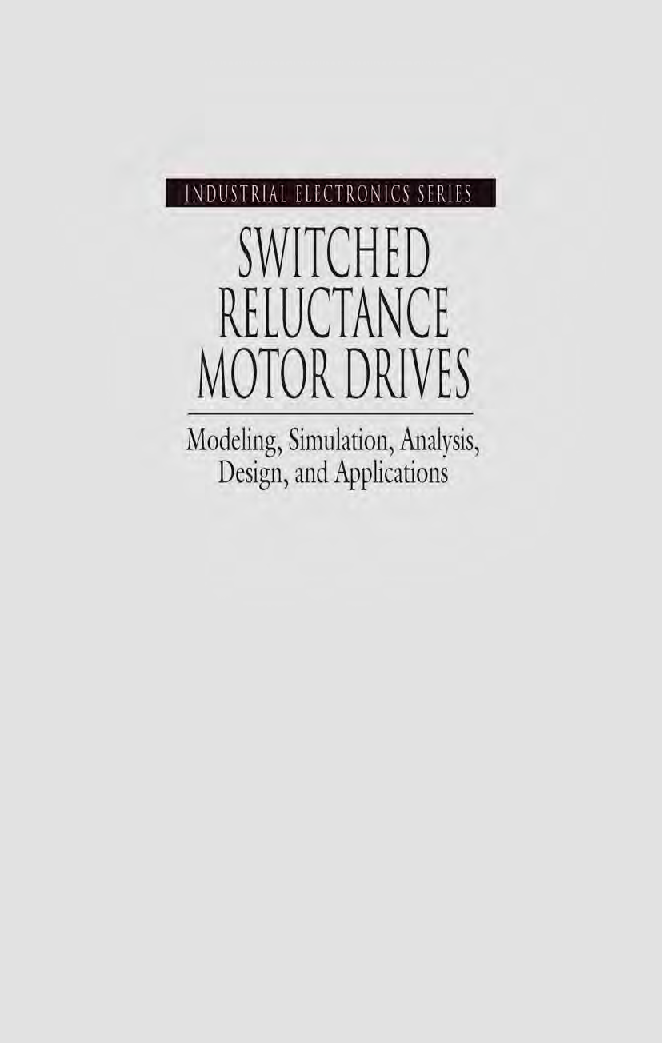 Switched Reluctance Motor Drives - Page 1
