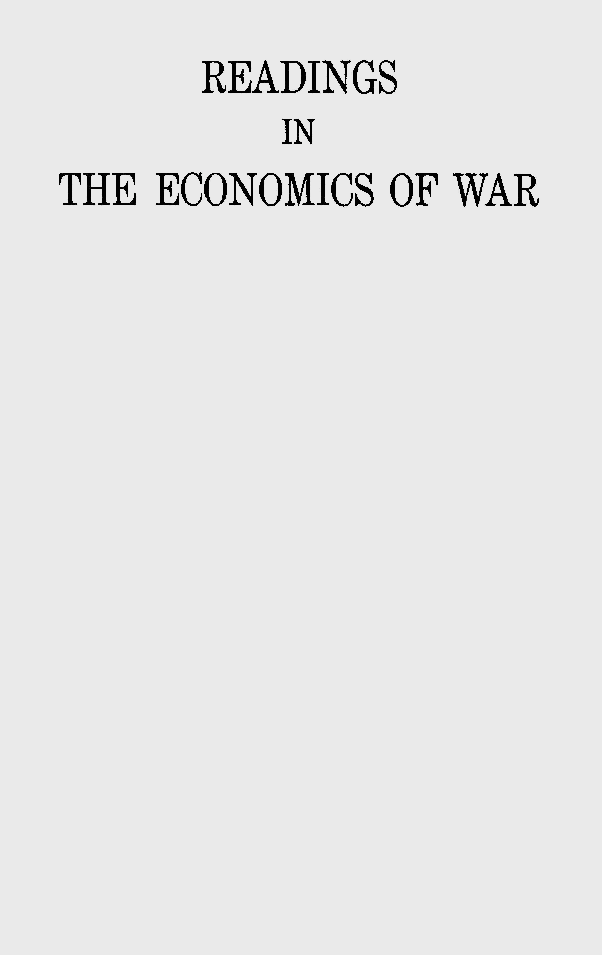 Reading In The Economics Of War - Page 1