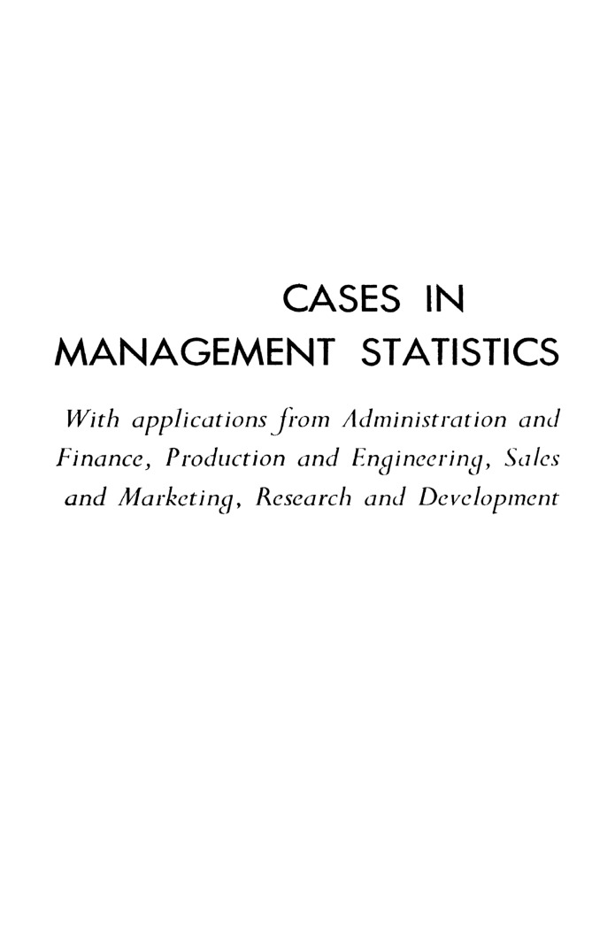 Cases In Management Statistics - Page 2