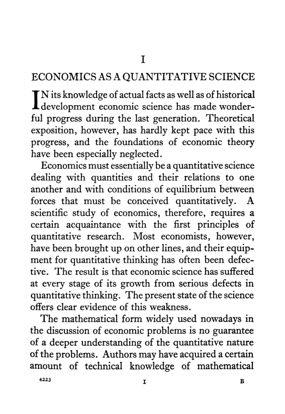 On Quantitative Thinking In Economics - Page 4