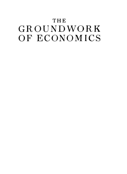 The Groundwork Of Economics - Page 2