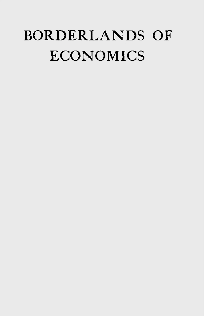 Borderlands Of Economics - Page 1
