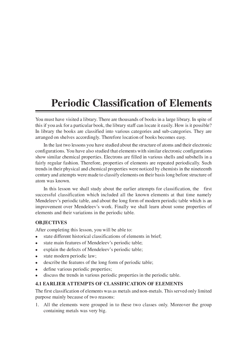CBSE Study Material For Class-XI Classification Of Elements And Periodicity In Properties (Chemistry) - Page 2