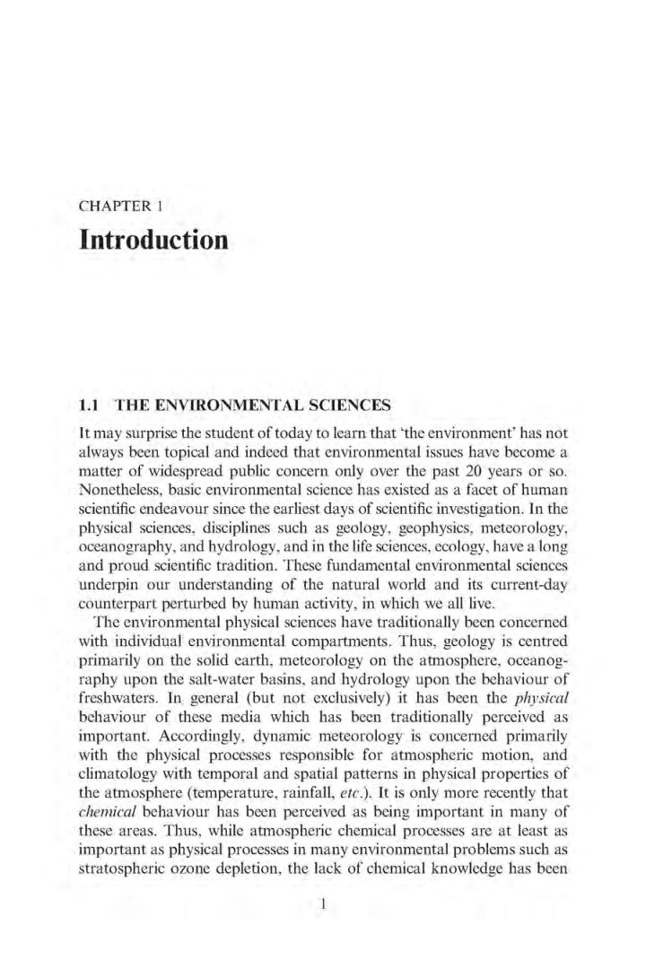 CBSE Study Material For Class-XI Environmental Chemistry (Chemistry) - Page 5