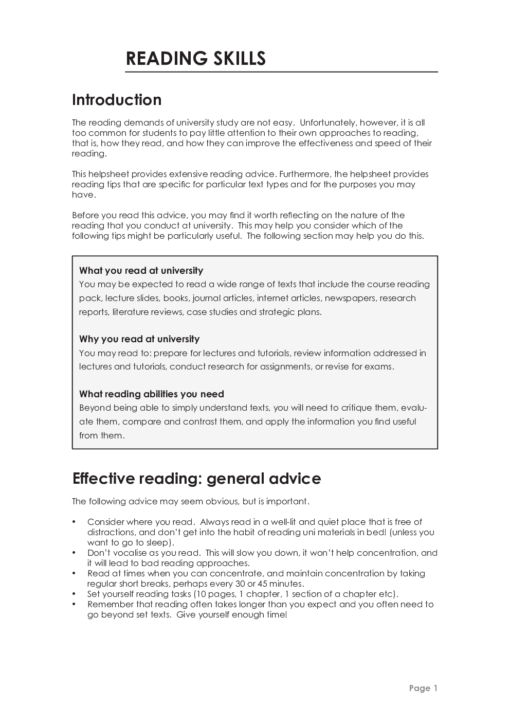CBSE Study Material For Class-XI Reading Skills (English) - Page 3