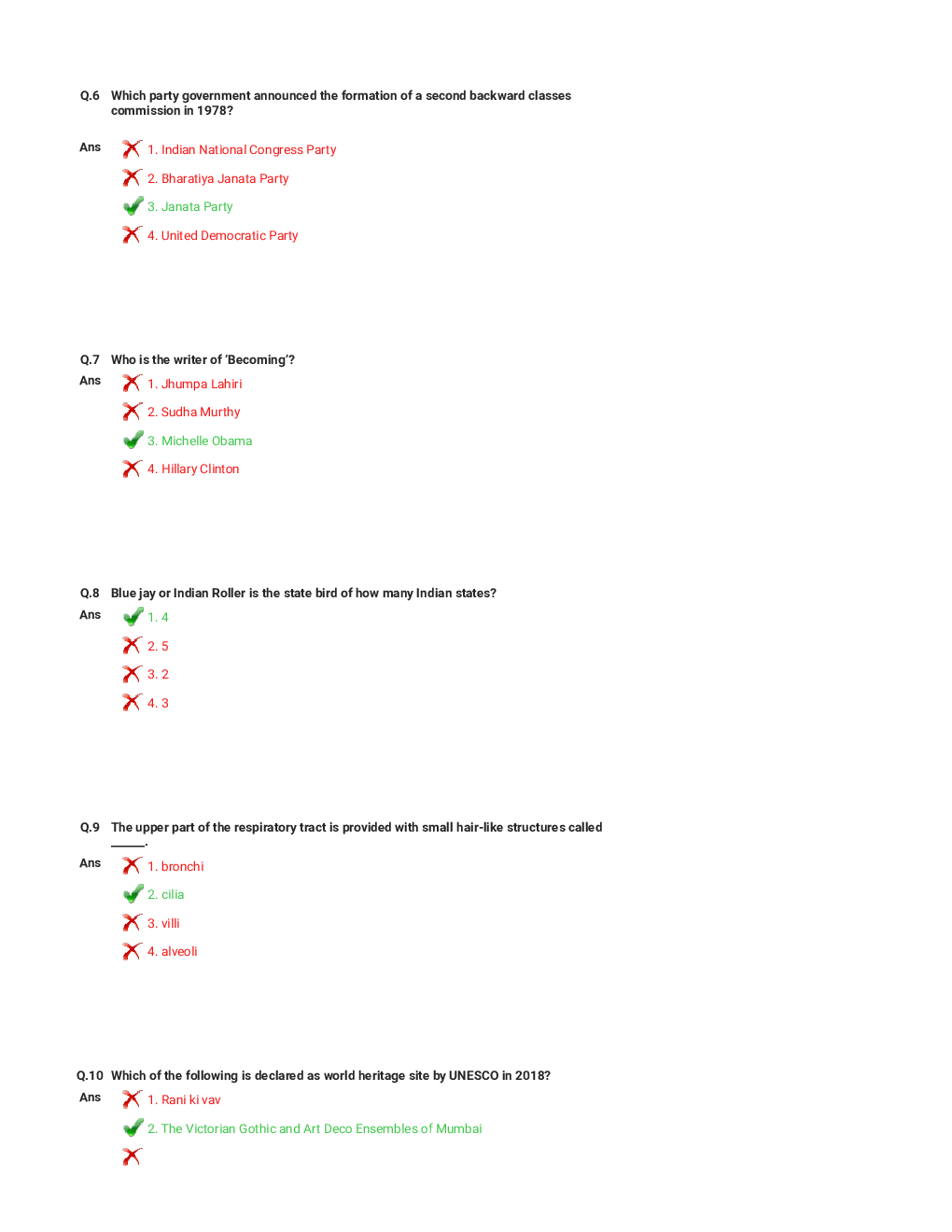 DRDO MTS  Sample Paper for General Awareness - Page 3