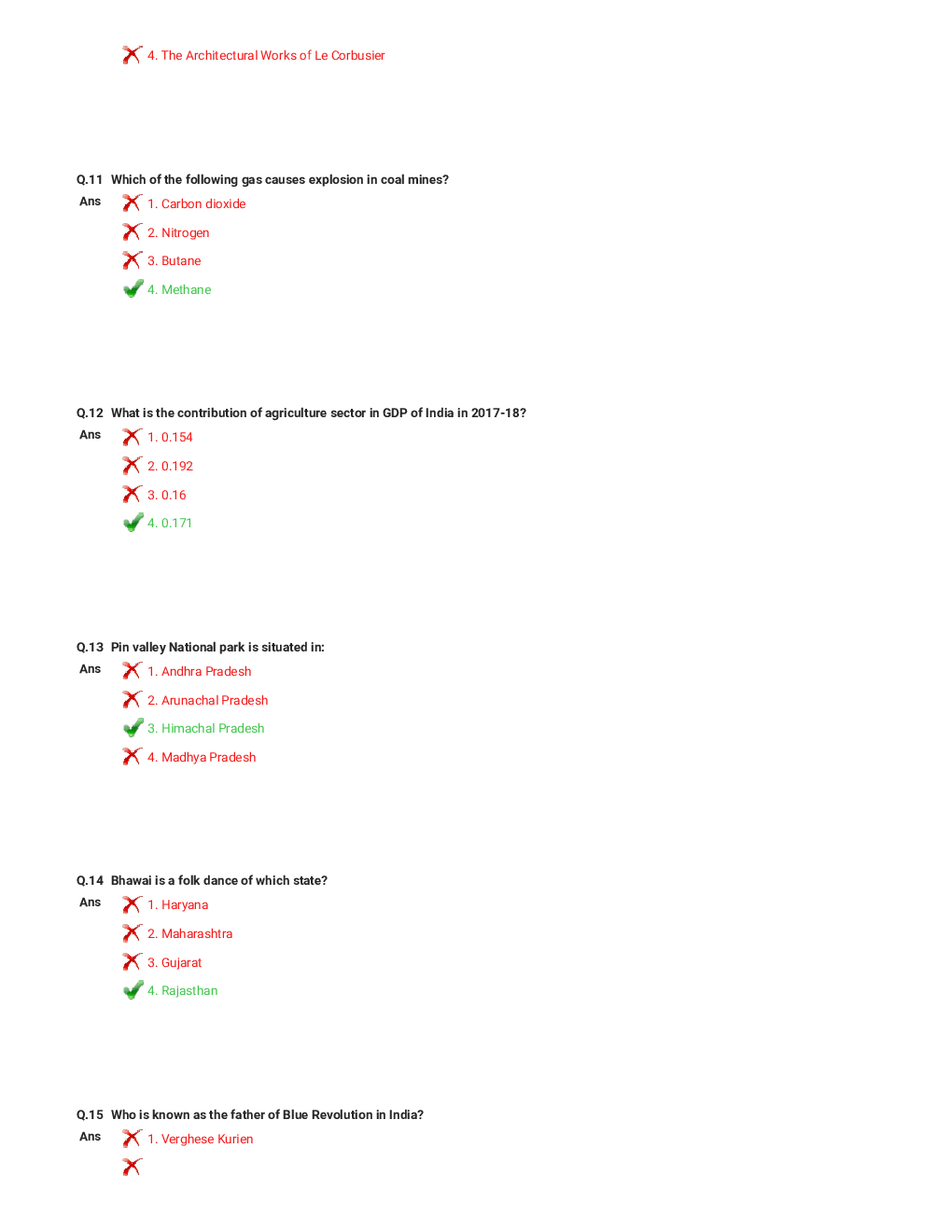 DRDO MTS  Sample Paper for General Awareness - Page 4
