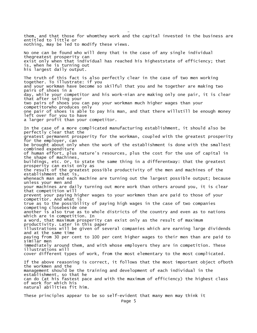 The Principles Of Scientific Management - Page 5