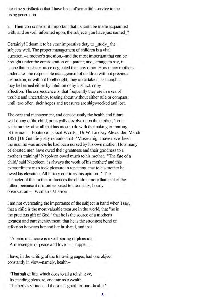 Advice To A  Mother On The Management Of Her Children - Page 5