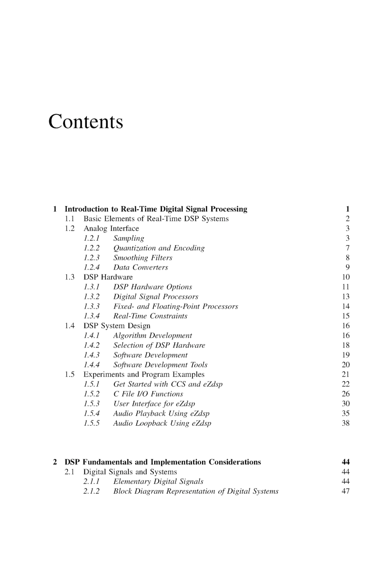 Free Download Real Time Digital Signal Processing Fundamentals