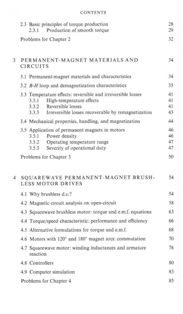 Brushless Permanent Magnet And Reluctance Motor Drives - Page 4