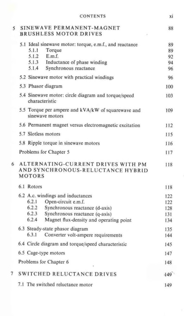 Brushless Permanent Magnet And Reluctance Motor Drives - Page 5