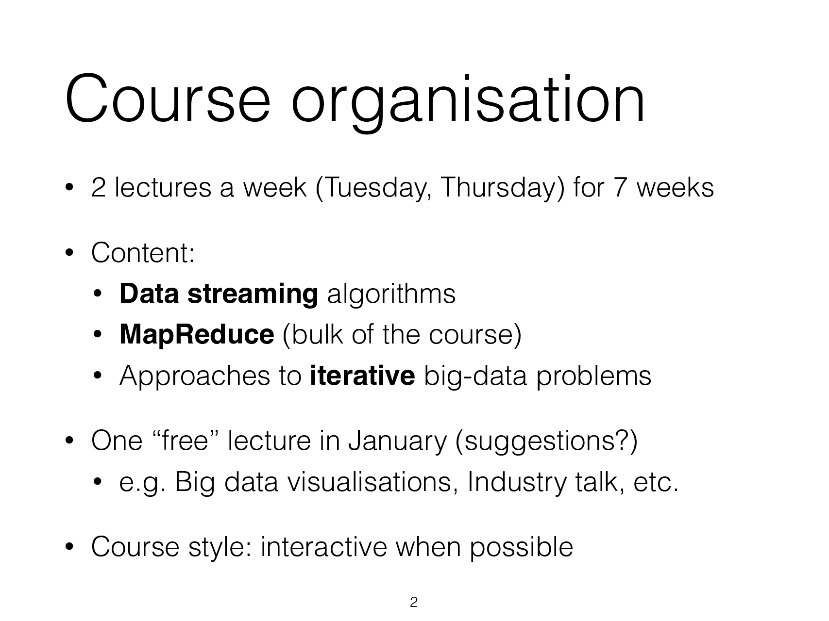 Big Data Processing 2014/15 Introduction - Page 3