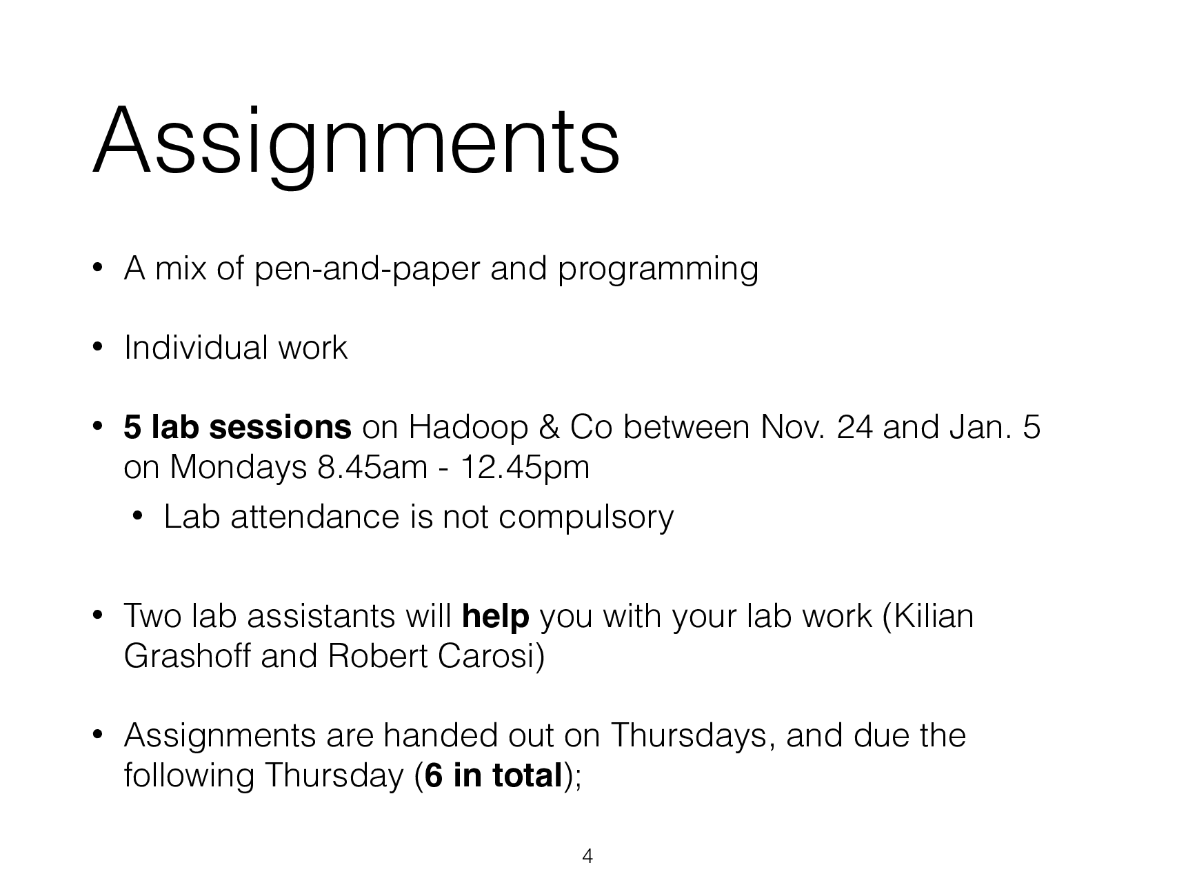 Big Data Processing 2014/15 Introduction - Page 5