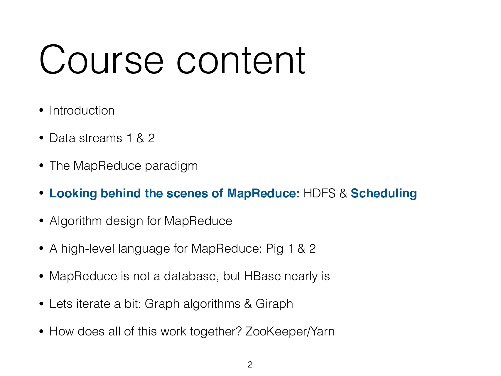 Big Data Processing 2014/15 Mapreduce Behind The Scenes Continued - Page 3
