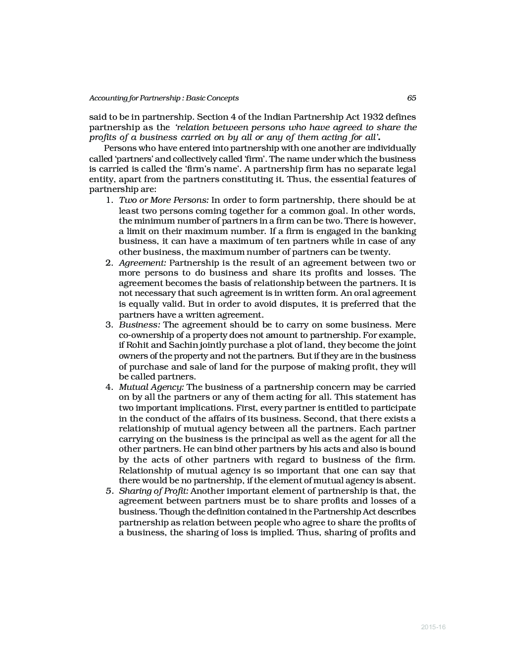 CBSE Accounting For Partnership Firms (Accountany) Study Material For Class 12 - Page 3