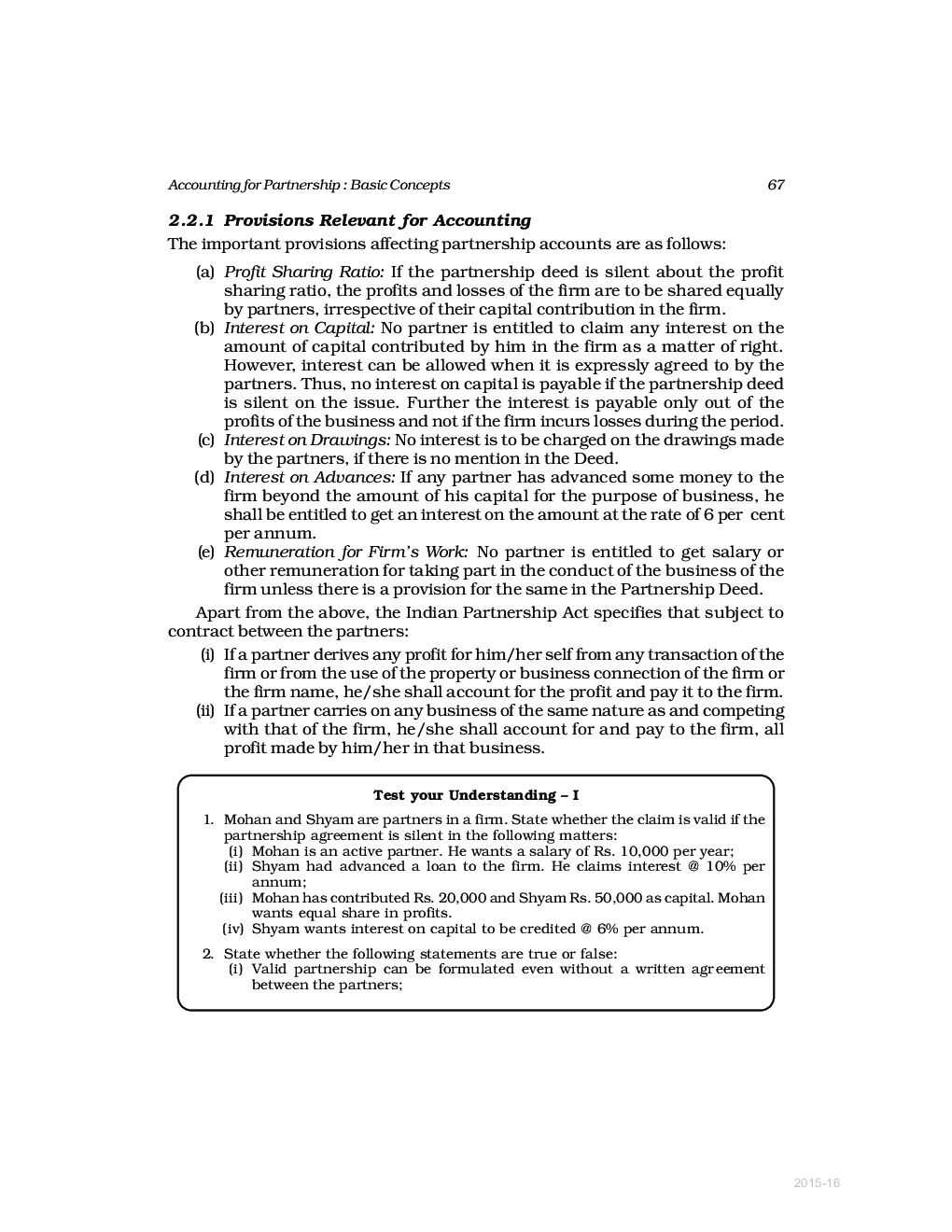 CBSE Accounting For Partnership Firms (Accountany) Study Material For Class 12 - Page 5