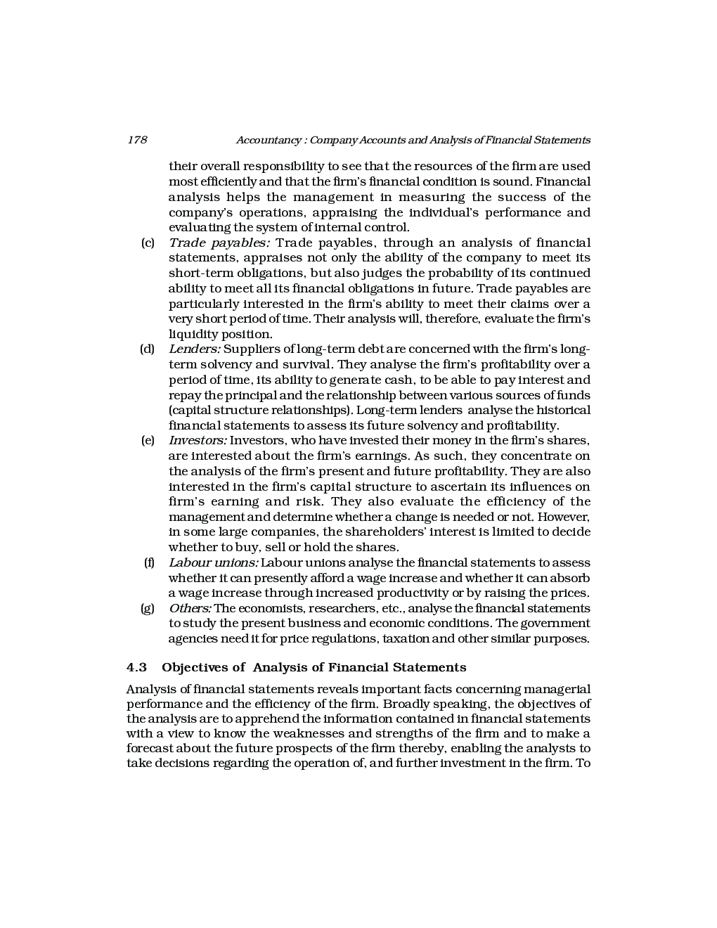 CBSE Analysis Of Financial Statements (Accountany) Study Material For Class 12 - Page 4