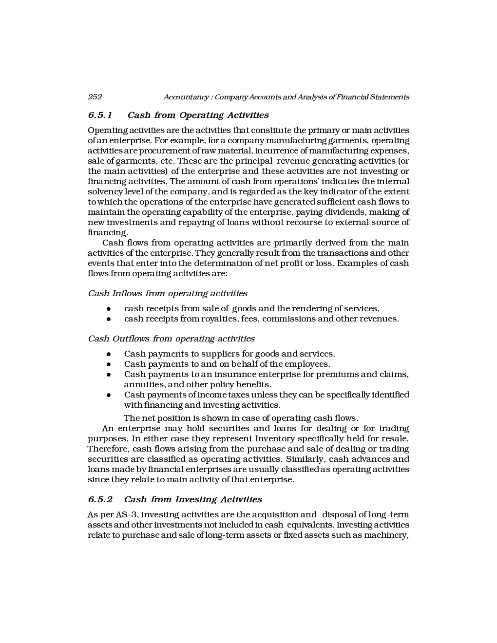 CBSE Cash Flow Statement (Accountany) Study Material For Class 12 - Page 5