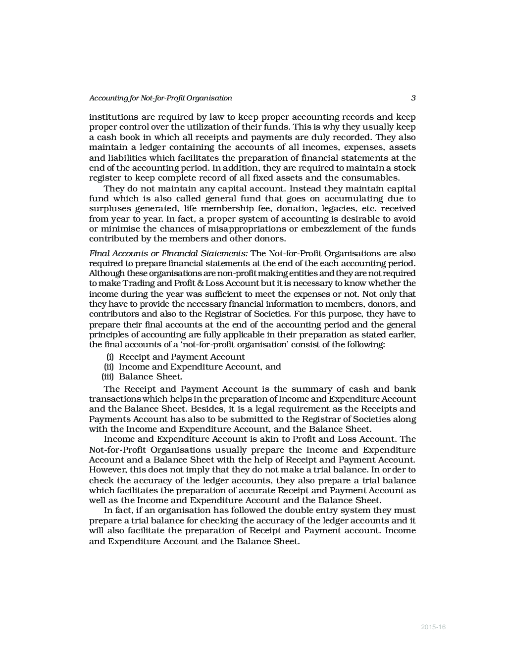 CBSE Financial Statements Of Not-For-Profit Organizations (Accountany) Study Material For Class 12 - Page 4