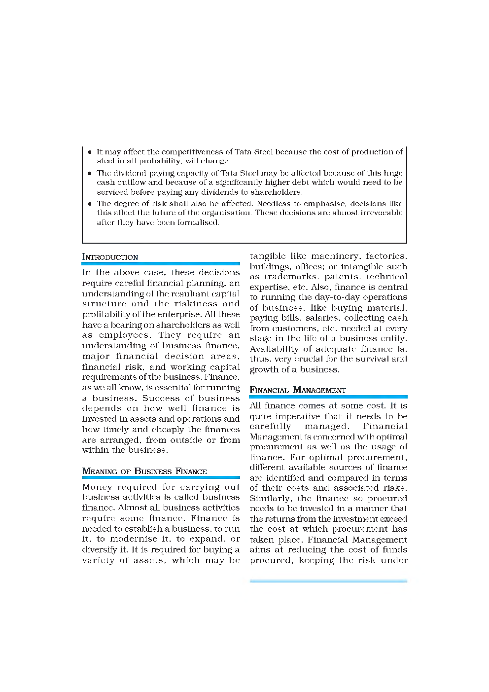 CBSE Business Finance (Business Study) Study Material For Class 12 - Page 3