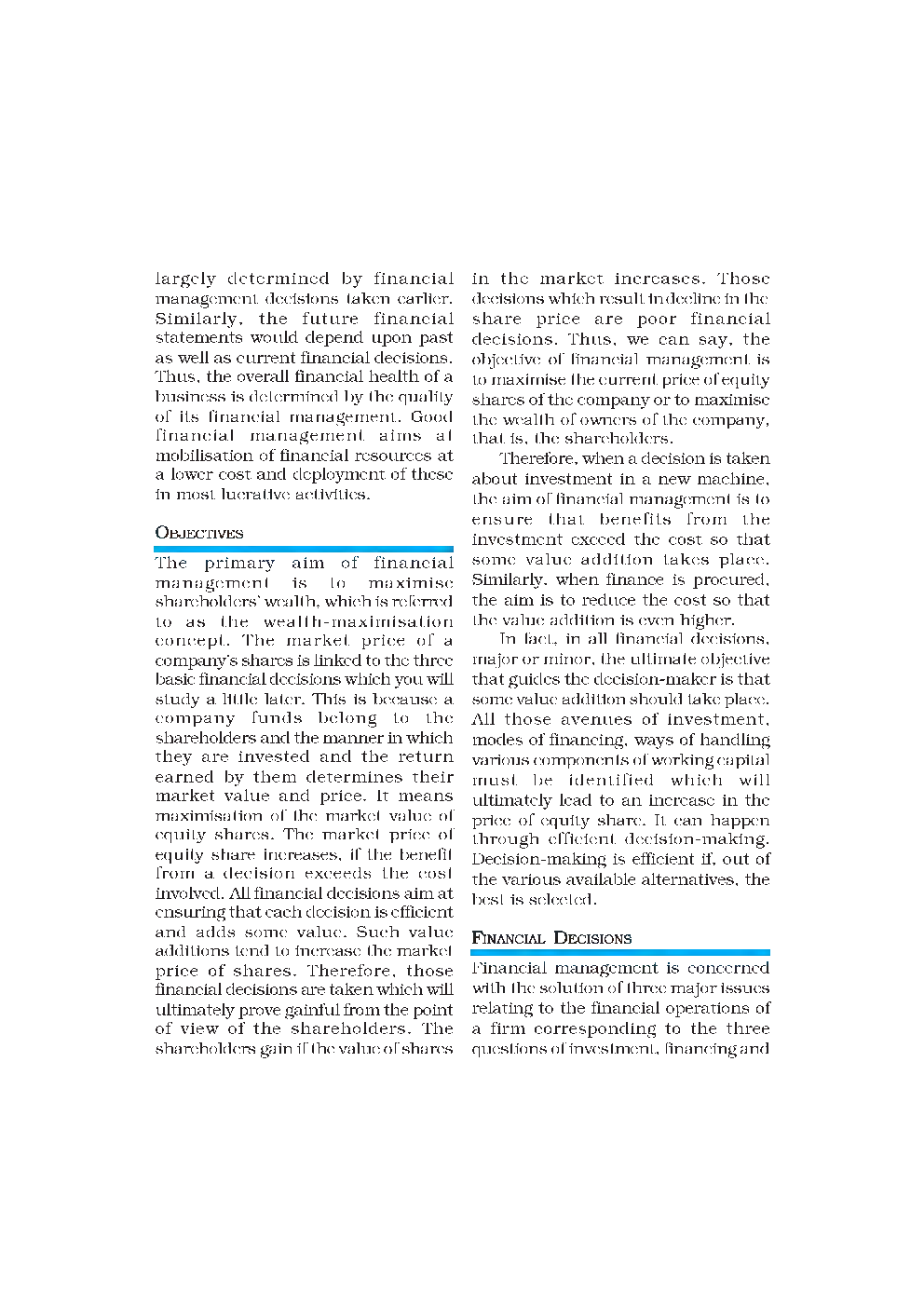 CBSE Business Finance (Business Study) Study Material For Class 12 - Page 5