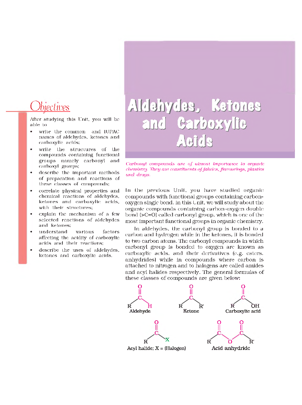 CBSE Aldehydes, Ketones And Carboxylic Acids (Chemistry) Study Material For Class 12 - Page 2