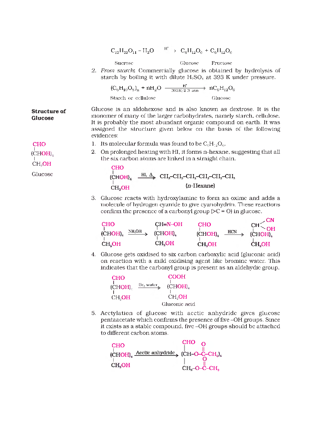 CBSE Biomolecules (Chemistry) Study Material For Class 12 - Page 4