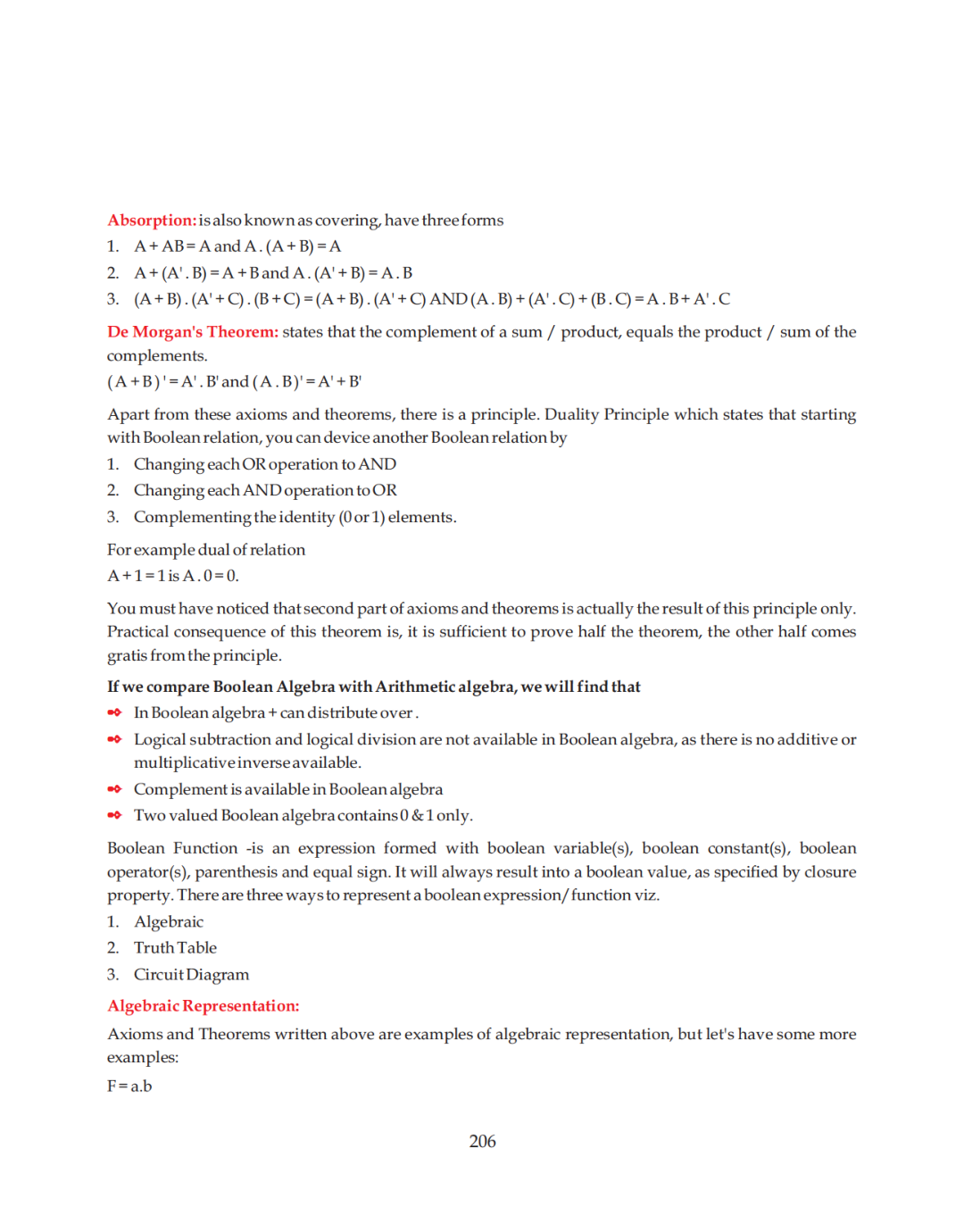 CBSE Introduction To Boolean Algebra (Computer Science) Study Material For Class 12 - Page 5