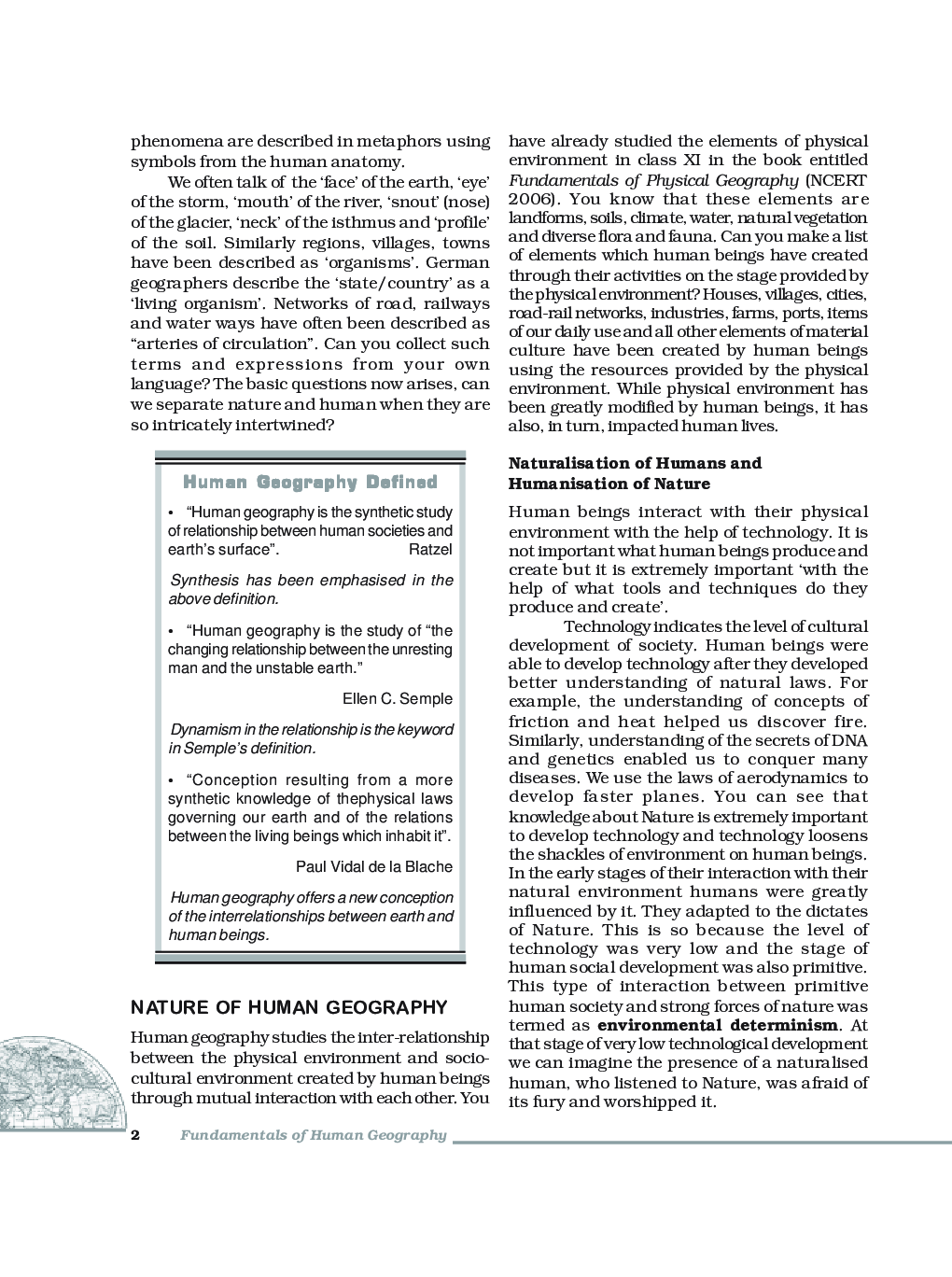 CBSE Fundamentals Of Human Geography (Geography) Study Material For Class 12 - Page 5