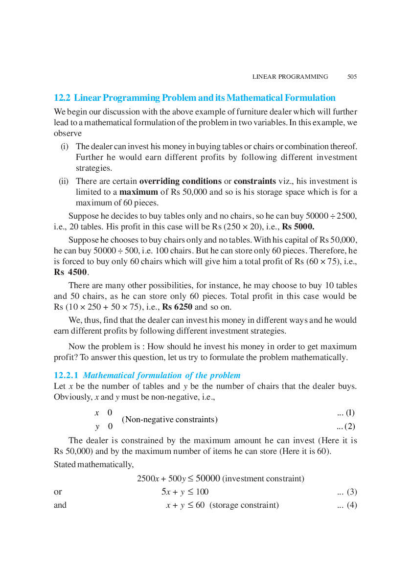 CBSE Linear Programming (Maths) Study Material For Class 12 - Page 3
