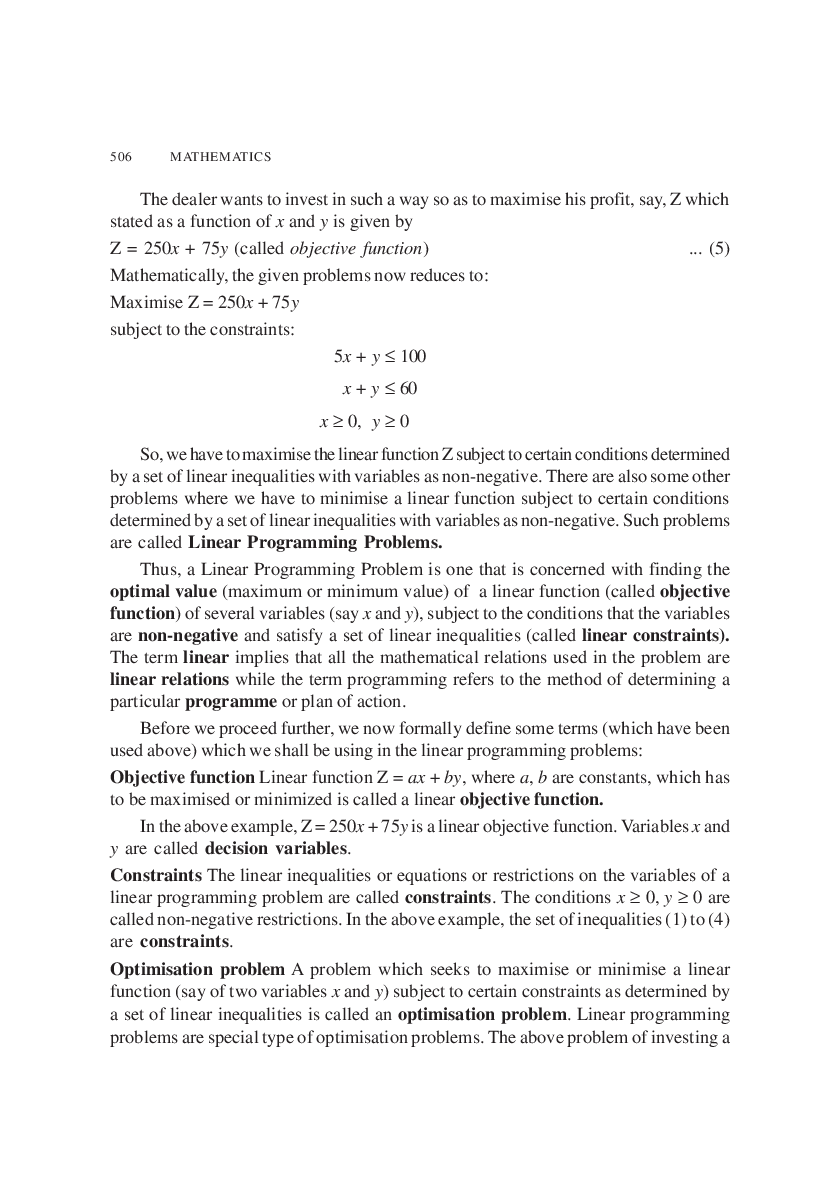 CBSE Linear Programming (Maths) Study Material For Class 12 - Page 4