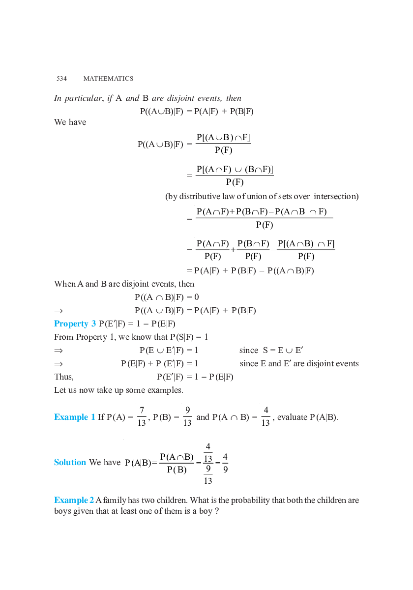 CBSE Probability (Maths) Study Material For Class 12 - Page 5