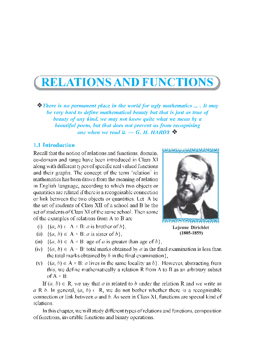 CBSE Relation And Function (Maths) Study Material For Class 12 - Page 2
