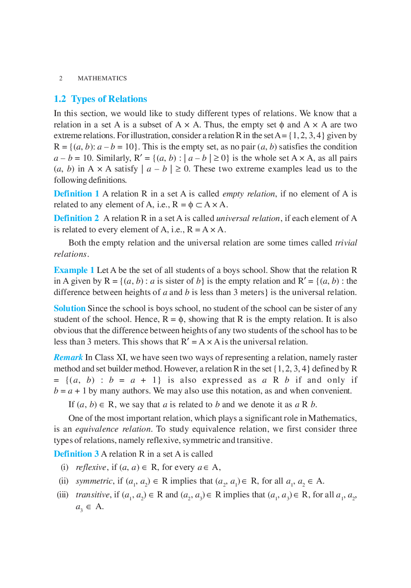 CBSE Relation And Function (Maths) Study Material For Class 12 - Page 3