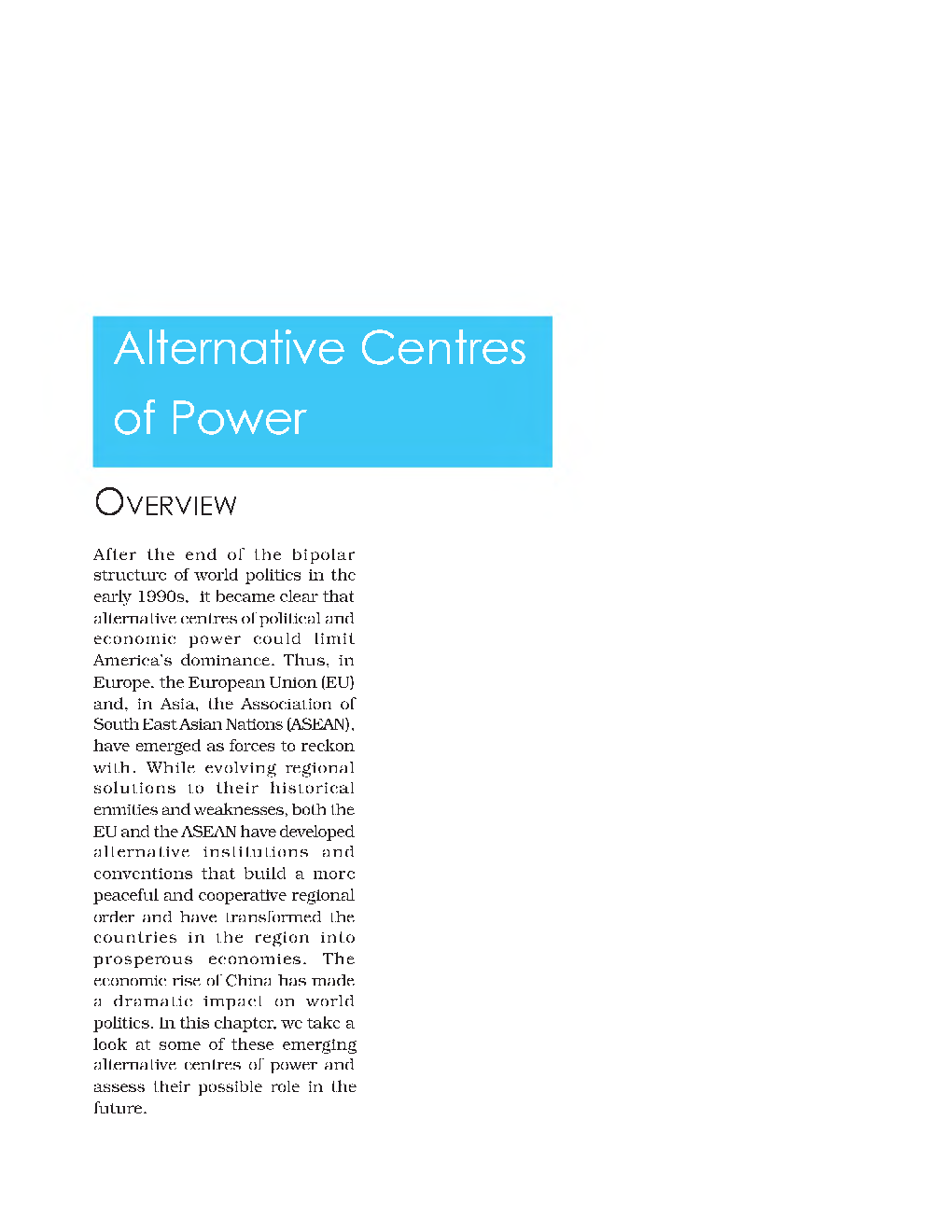 CBSE Alternative Centres Of Power (Political Science) Study Material For Class 12 - Page 2