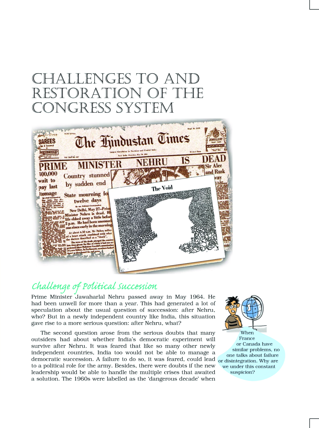 CBSE Challenges To And Restoration Of The Congress System (Political Science) Study Material For Class 12 - Page 2