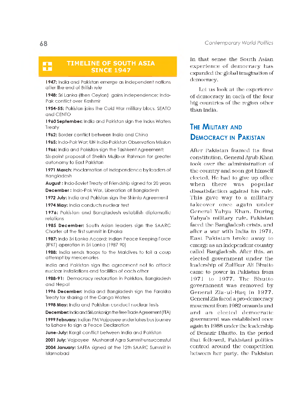 CBSE Contemporary Sount Asia (Political Science) Study Material For Class 12 - Page 5
