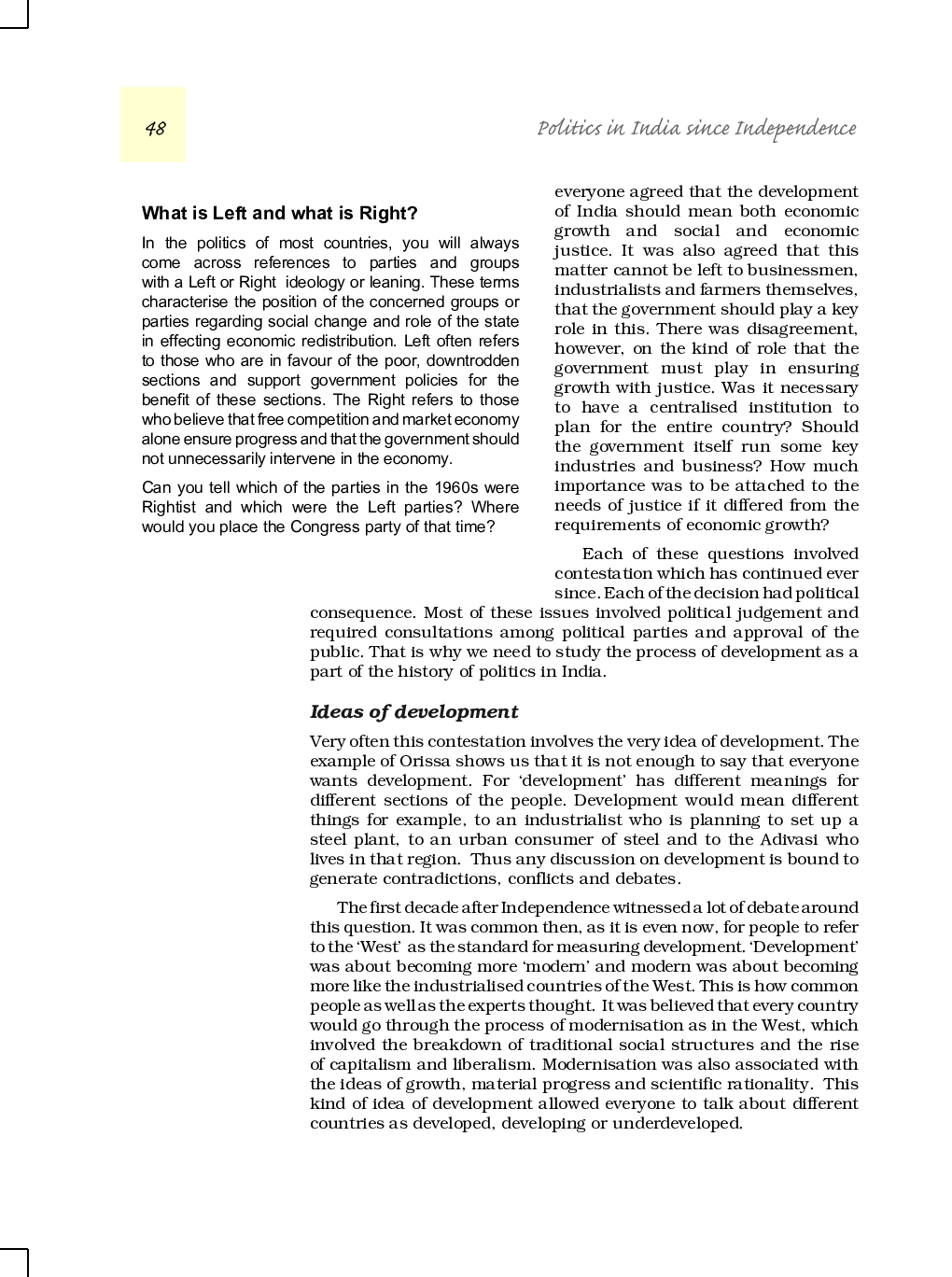 CBSE Politics Of Planned Development (Political Science) Study Material For Class 12 - Page 3
