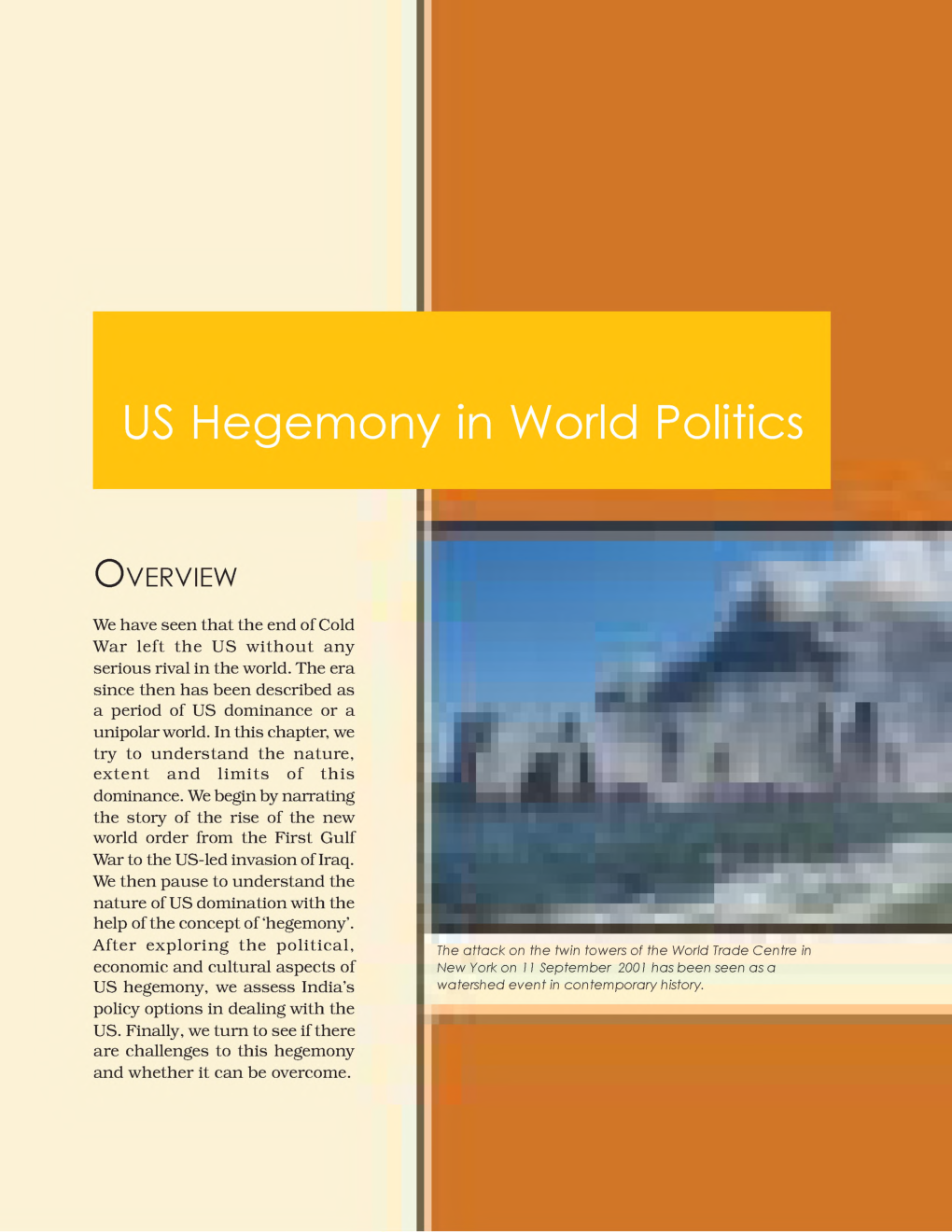 CBSE US Hegemony In World Politics (Political Science) Study Material For Class 12 - Page 2